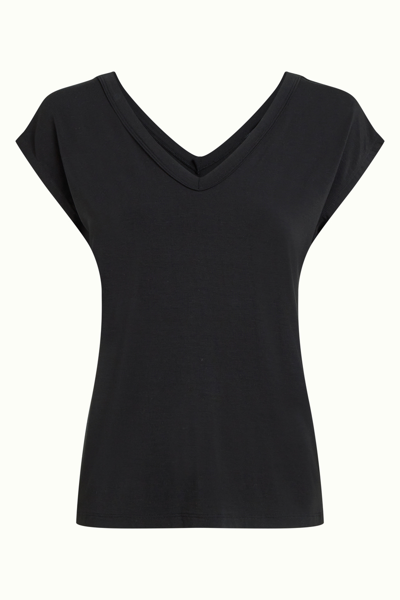 Double V Top Caprice Zwart