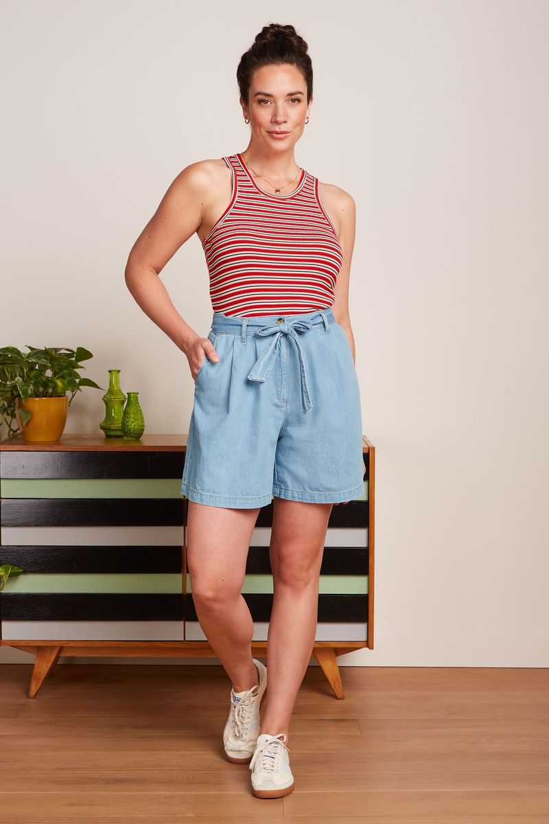 Marnie Shorts Festa Light Denim Blauw