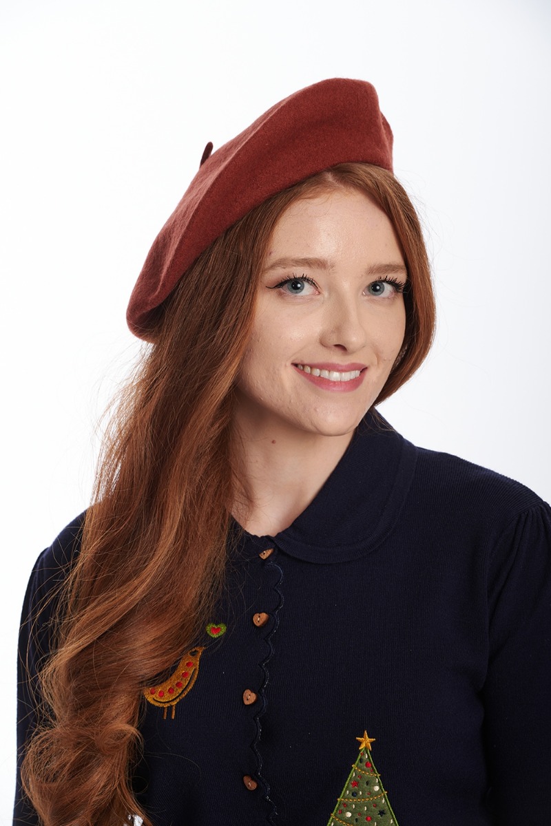 Vintage Chic Baret Cinamon