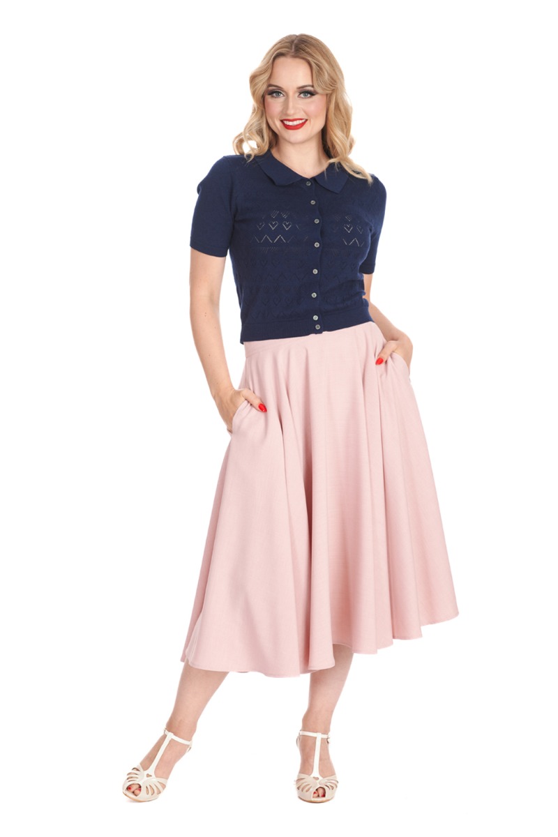 Cardigan Heart Navy