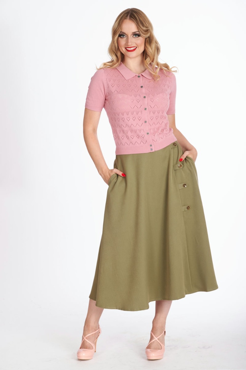 Cardigan Heart Roze