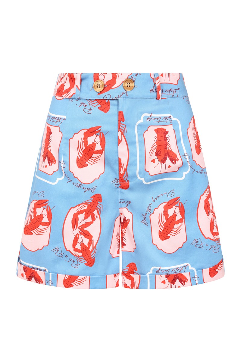 June Lobster Short Blauw
