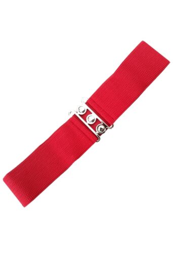 Vintage stretch ceintuur rood