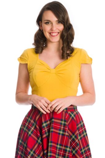 Sweet Summer Top Mosterdgeel