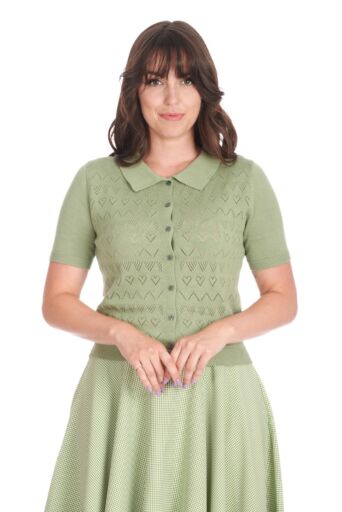 Cardigan Heart Groen