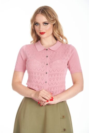 Cardigan Heart Roze