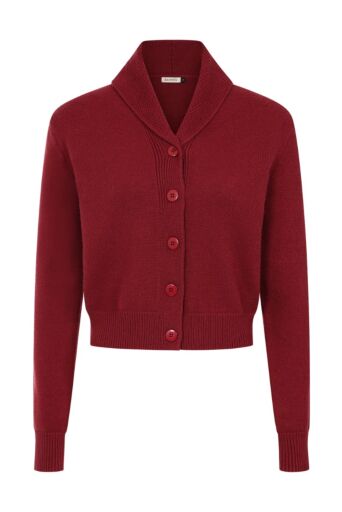 Violet Cardigan Burgundy