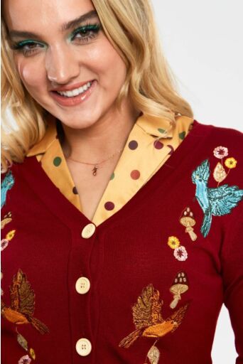 Woodland Cardigan Rood