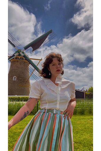 Blouse Ruches Wit