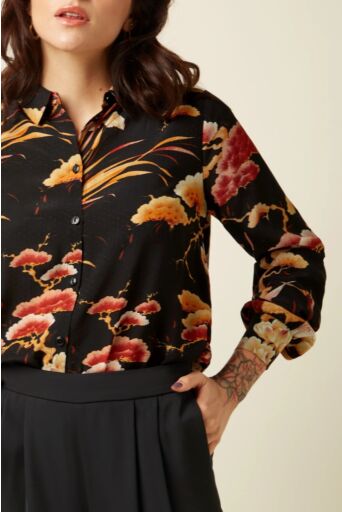 Maisie Blouse Neve Zwart