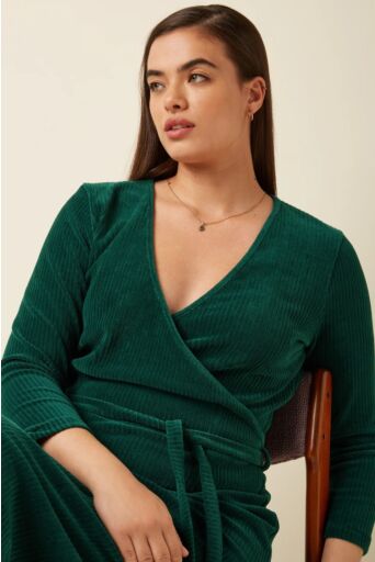 Anja Kleedje Rina Rib Groen