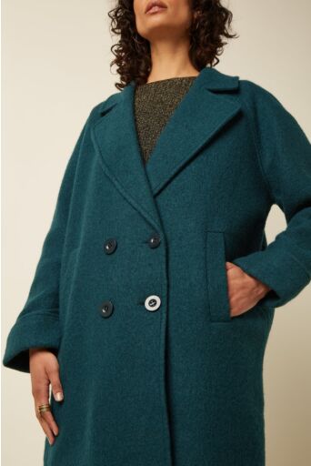 Amelia Mantel Long Kennedy Urban Groen