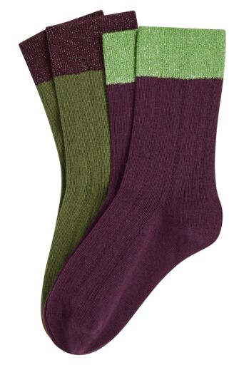 Socks 2-Pack Maris Imperial Paars
