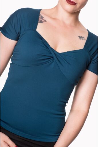 She Who Dares Top Teal