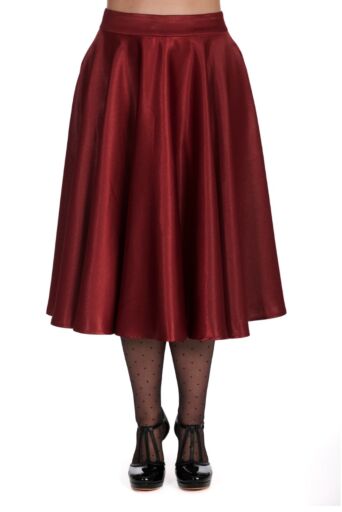 Hazel Satin Rok Rood