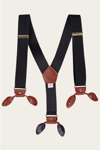 The Sassy Suspenders dames zwart