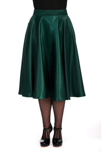 Hazel Satin Rok Groen