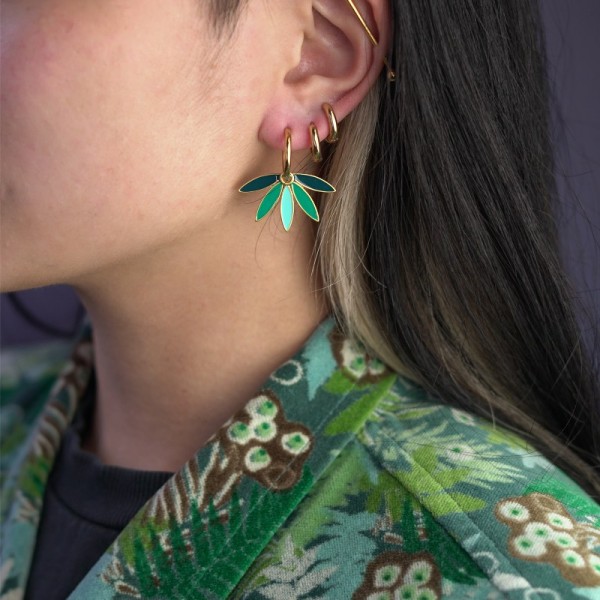 Gemma Oorbellen Teal