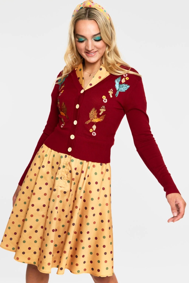 Woodland Cardigan Rood
