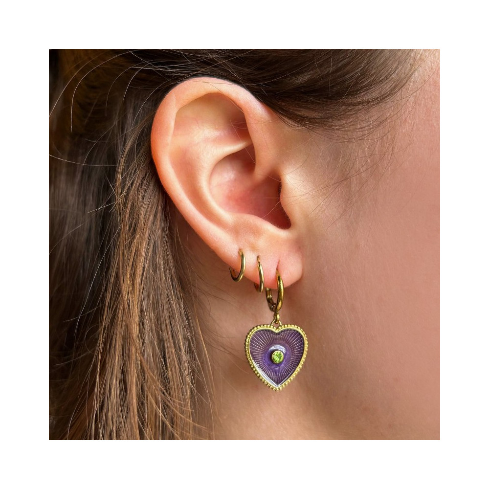 Je-m aime Oorbellen Plum