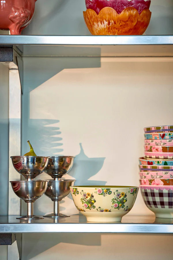 Middelgrote Kom Retro Bouquet 