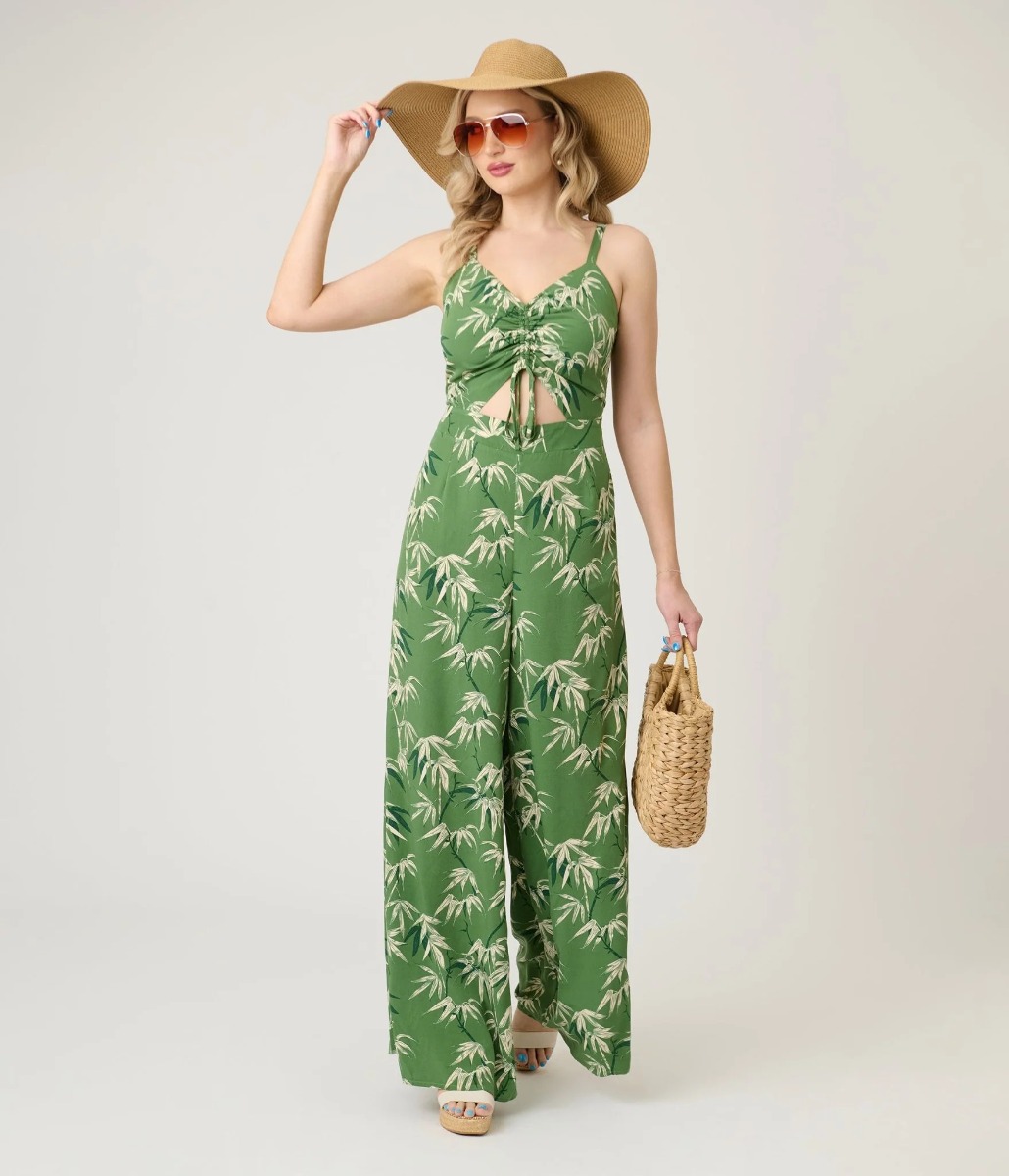 Nancy Bamboo Jumpsuit Groen