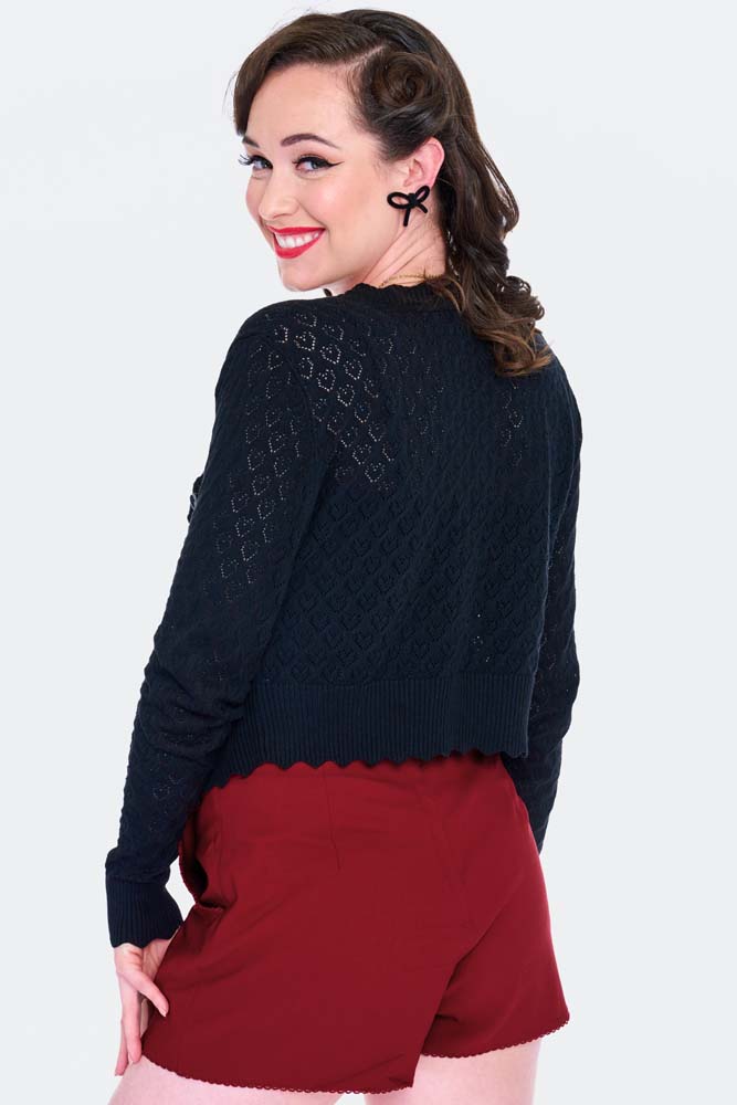 Heart Button Shorts Rood