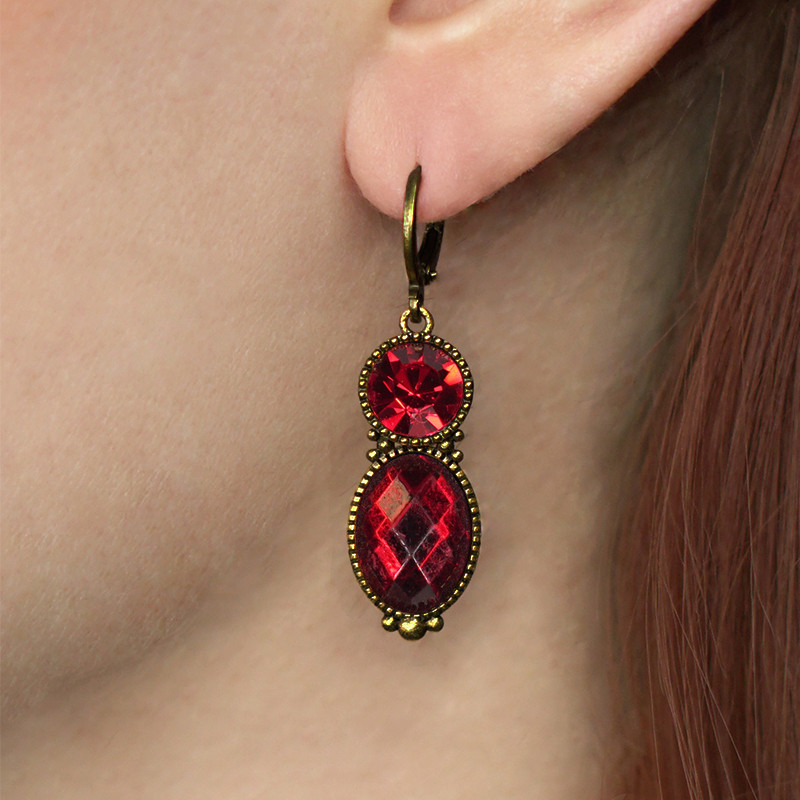 Tosca Earrings Rood Facet